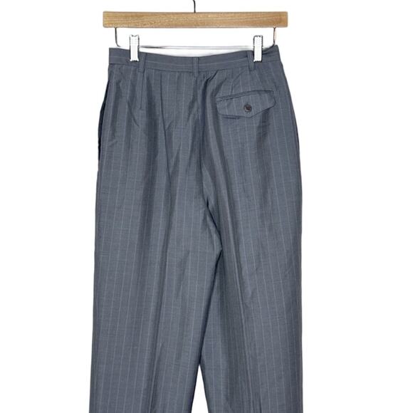 Lafayette 148‎ New York Women's Gray Pinstriped Pants Size 4 Wool Trousers - Picture 6 of 6